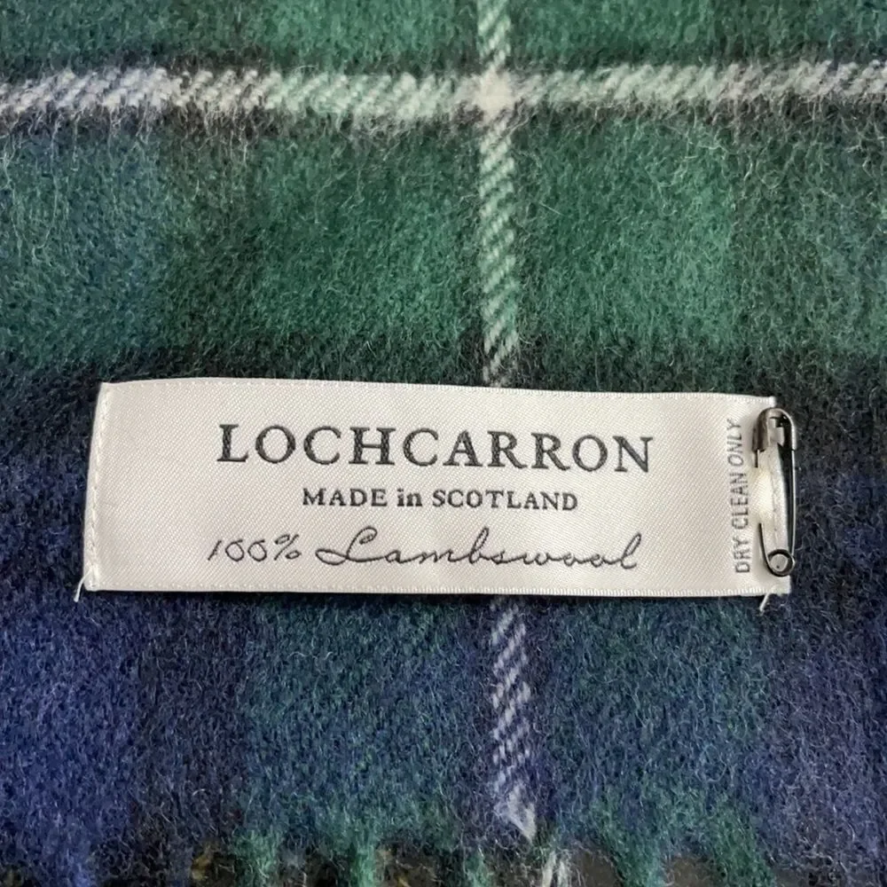 LOCHCARRON OF SCOTLAND BAILEY MACKENZIE MODERN LARGE LAMBSWOOL SCARF